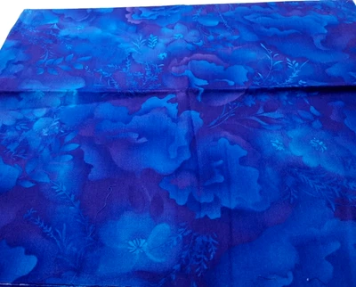 1 Yd Marble Botanicals by Moda Fabric Blue Purple Cotton Fabric - Image 1 of 3