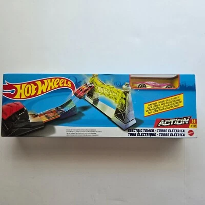 Juego de juguete de pista de torre eléctrica Hot Wheels coche de carreras acrobacias pista juego Foto 1 de 4