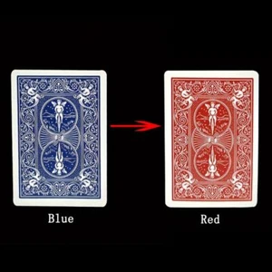 Cartellino rosso blu cambio colore mazzo trucchi magici biglietto San Valentino 'S - Foto 1 di 6