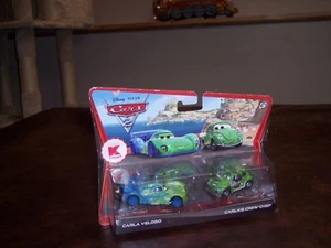 DISNEY- PIXAR- CARS 2 - CARLA VELOSA- CARLA'S CREW CHIEF - KMART- OKAY CARD- NEW - Picture 1 of 5