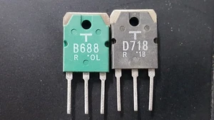 Toshiba TRANSISTOR 2SD718-R & 2SB688-R complementary obtained from Onkyo (Note) - Picture 1 of 6