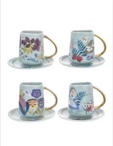 Disney Store Japan Alice in Wonderland 70th Anniversary Tea Cup Set Mary Blair - Picture 1 of 7