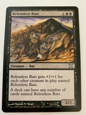 MTG Magic The Gathering - Relentless Rats - Tenth Edition (10th) - LP