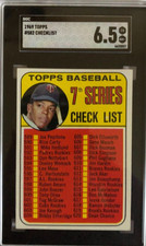 1969 TOPPS #582 7Th Series Checklist RED CIRCLE ON BACK (Tony Oliva) SGC 6.5