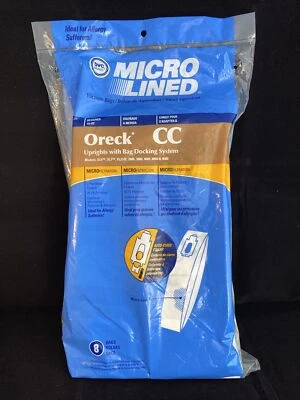 8 DVC Upright Vacuum Bags for Oreck XL CC with Bag Docking System @110 - Image 1 of 4