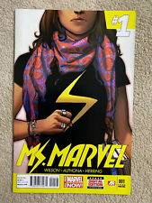 Marvel MS. MARVEL #1 (2014) Rare Kamala Khan YELLOW LOGO 3rd PRINT Variant Cover