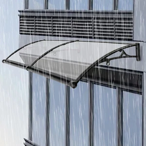 Arch Rainshed Outdoor Sun Protection Rainshed Balcony Canopy Awning 78.7*23.6in - Picture 1 of 15