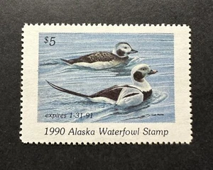 Estampillas WTD - 1990 ALASKA - Estampilla de pato estatal - Como nueva OG NH - Imagen 1 de 2