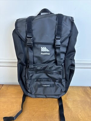 New! Timbuk2 Rogue Cargo Backpack Os Jet Black Logo Commuter Bag - Image 1 of 4
