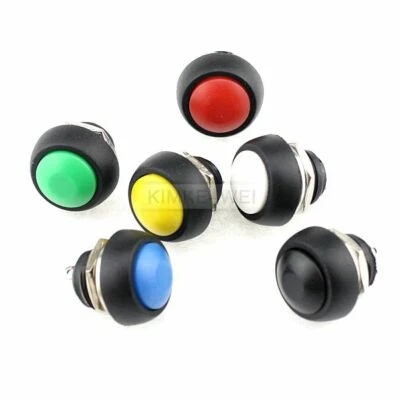 Momentary Drucktaster Taster Zurücksetzen Pushbutton Waterproof Schalter 12mm
