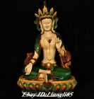 Alte China Tang Sancai Keramik Keramik Grune Tara Erleuchtung Gottin Statue