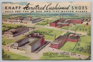 Publicidad masiva de Brockton - Knapp Brothers Shoe Mfg Co.- Postal de Lewiston Maine - Imagen 1 de 2