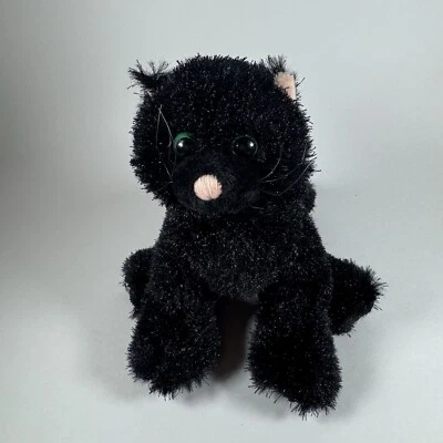 Ganz Webkinz Plush Black Cat HM135 No Code 7" Stuffed Animal Toy - Image 1 of 4