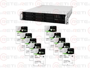 € 5880+IVA SYNOLOGY RS3412RPxs 160TB(10x16TB EXOS)10-Bay 3.1GHz 4xGbE 2xPSU NAS - Picture 1 of 3