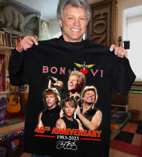 Chemise neuve Bon Jovi Signature 1983 2023 cadeau fan toutes tailles HE522