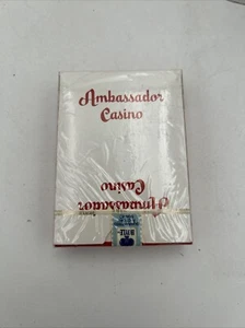 Vintage Ambassador Las Vegas Nevada Casino Red PGC Playing Cards Hoyle - New - Picture 1 of 7