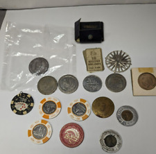 Huge Vintage Lots Of Used Las Vegas Coins & Other Chips & Etc.