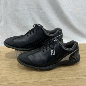 FootJoy Sport LT schwarz wasserdicht Soft Spike Golfschuhe Herren Größe 12 M  - Bild 1 von 9