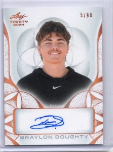 2024 Leaf Trinity #BA-BD1 Braylon Doughty Guardians /99 - Bild 1 von 2