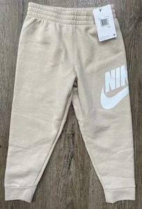 Nike Club Fleece Little Kids Jogger Sweat Pants Beige Sz 6 Style 86l098 x5c $42 - Picture 1 of 5