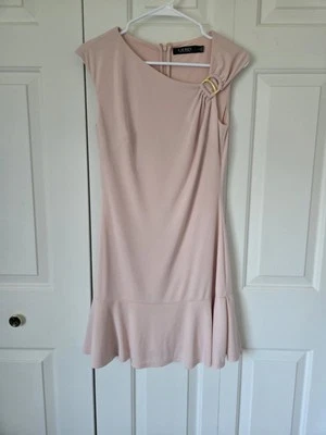 Vestido recto Lauren Ralph Lauren etiqueta negra para mujer asimétrico hasta la rodilla talla 2 Foto 1 de 4