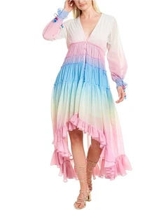Maxi Vestido Para Mujer Rococó Sand Ciel Blanco Xs - Imagen 1 de 3