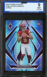 2024 Panini Phoenix Hyper #198 Jayden Daniels ISA 9 (RC) Commanders - Picture 1 of 2