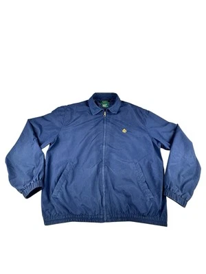 Chaqueta Bomber Harrington Lauren Para Hombre Cremallera Completa Azul Marino Talla Mediana Foto 1 de 4