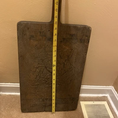 Antique Early Primitive Wood Cutting  Board ( Heavy ) - Image 1 of 4