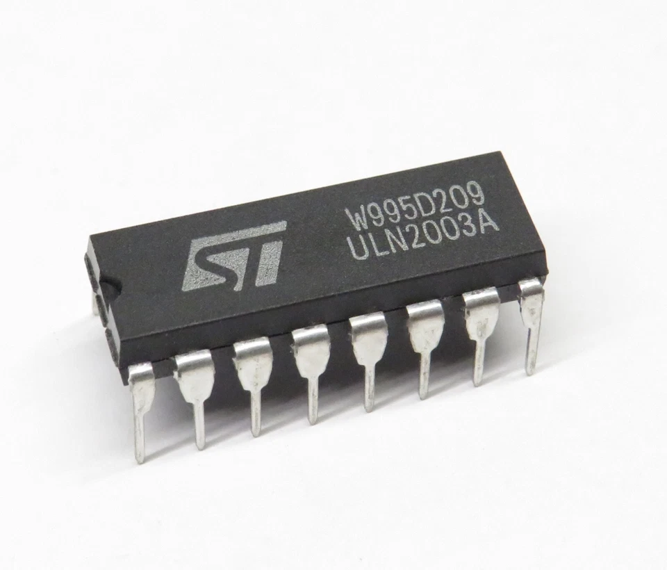 10 Stück ULN2003A darlington transistor array, 50V 500mA, ST Microelectronics - Bild 1 von 1