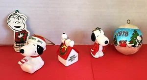 Vintage 1977-78 HALLMARK Peanuts SNOOPY & LINUS Christmas Ornaments CHOOSE - Picture 1 of 22