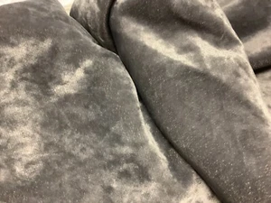 Dark Grey Crushed Velvet Remnant W147cms 90cms @£10 piece - Picture 1 of 2