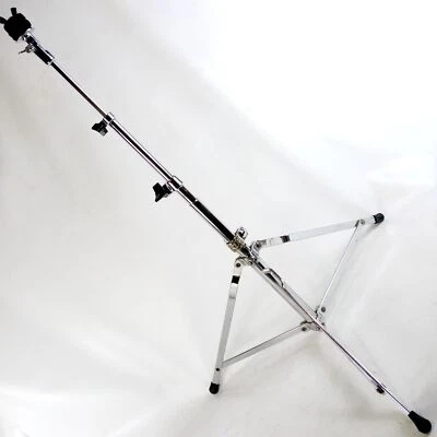 Suporte de prato reto Slingerland Buddy Rich #66 Crash/Ride vintage anos 70 preto/dourado - Imagem 1 de 4