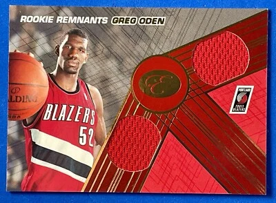 Parche doble Greg Oden RC 19/29 RDR-GO 2007-08 Bowman Elevation Rookie Remnants Foto 1 de 3