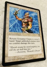 Out of print MTG 27 years ago Gossamer Chains Magic The Gathering English Rare