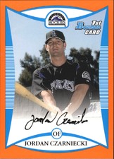 2008 Bowman Prospects Orange #BP77 Jordan Czarniecki /250