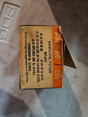 Elemento de filtro de combustible NORS FRAM CG6 para Chevy 63-65 (1) Foto 1 de 3