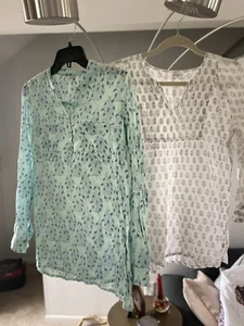 2 Rikshaw Design Womens Tunic, Fish Print, Size M - Picture 1 of 7