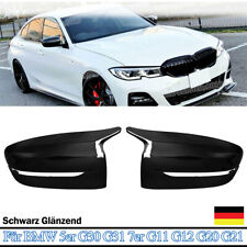 Produktbild - Spiegelkappen Austausch für BMW G30 G31 G20 G21 Schwarz Glanz M Optik Gehäuse