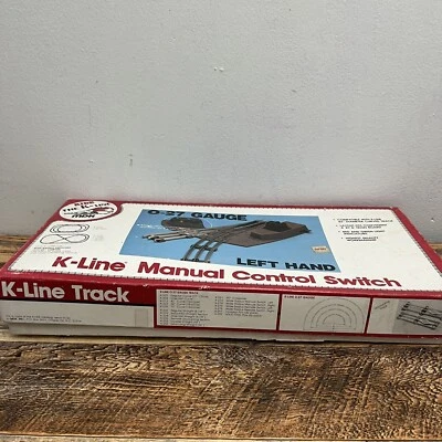 K-Line Manual Control Switch Left Hand O-27 Gauge Track - Image 1 of 4