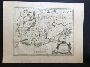 050 Antique Original 1666 map of Ukraine, Russia, Georgia, Crimea, Black Sea - Picture 1 of 12