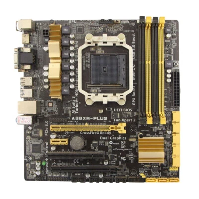 For ASUS A88XM-PLUS DDR3 FM2/FM2+ Micro-ATX Motherboard USB3.0 VGA - Image 1 of 4