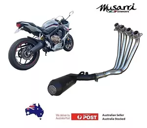 Honda CBR 650R 2019 - 2022 Musarri Black GP Street Series Full System exhaust - Picture 1 of 5