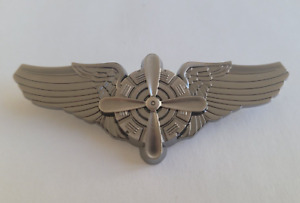 US Army Air Force 3" Flight Engineer Wings Replica Lapel Pin Badge