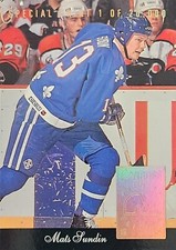 1993-94 Donruss SPECIAL PRINT insert Mats Sundin  # S Quebec Nordiques