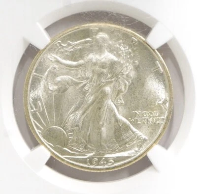 1945 D Walking Liberty Half Dollar NGC MS-64 - Image 1 of 4