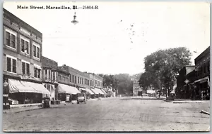 Main Street, Marsella, Illinois - Postal - Imagen 1 de 2
