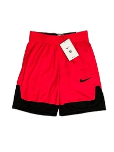 Nike Basketball Shorts Youth Boys Small 8/9 Red Black S Standard Dri Fit CU9137 - Picture 1 of 4