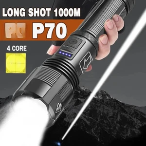 25000000 Lumen Taschenlampe LED USB 5000 Meter Taktisches Fackel Arbeitslicht DE - Bild 1 von 14