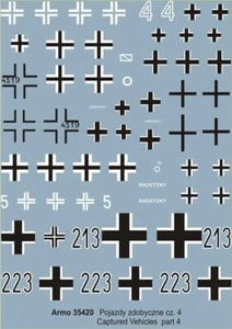 Armo 35420 1/35 Captured Vehicles vol.4 (In German Service) (waterslide decals) - Imagen 1 de 7